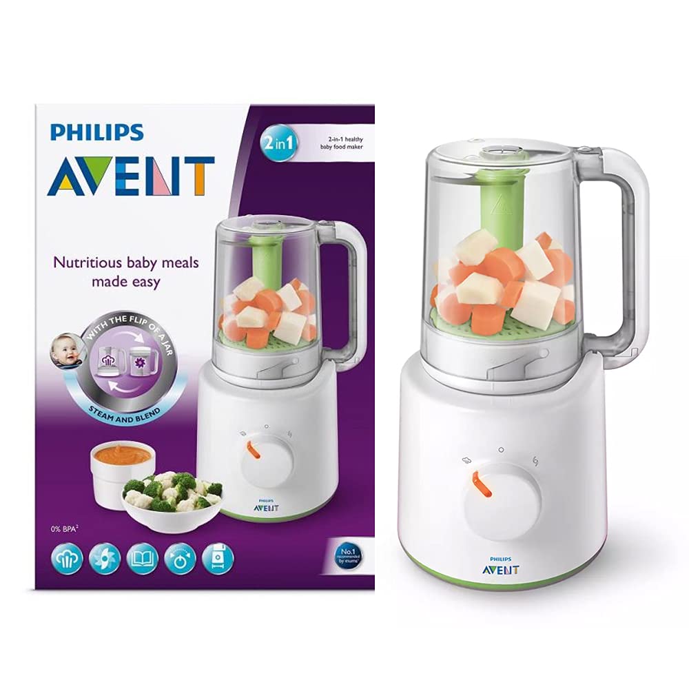 Caramelo Bebés - ✨Características✨ Robot De Alimento Philips Avent Para  Bebés 🍌🥑🥬🥝🥦🥔 • Bate, Descongela, Recalienta y Función Vapor •  Saludable cocción al vapor • Cocine al vapor y licúe en 1